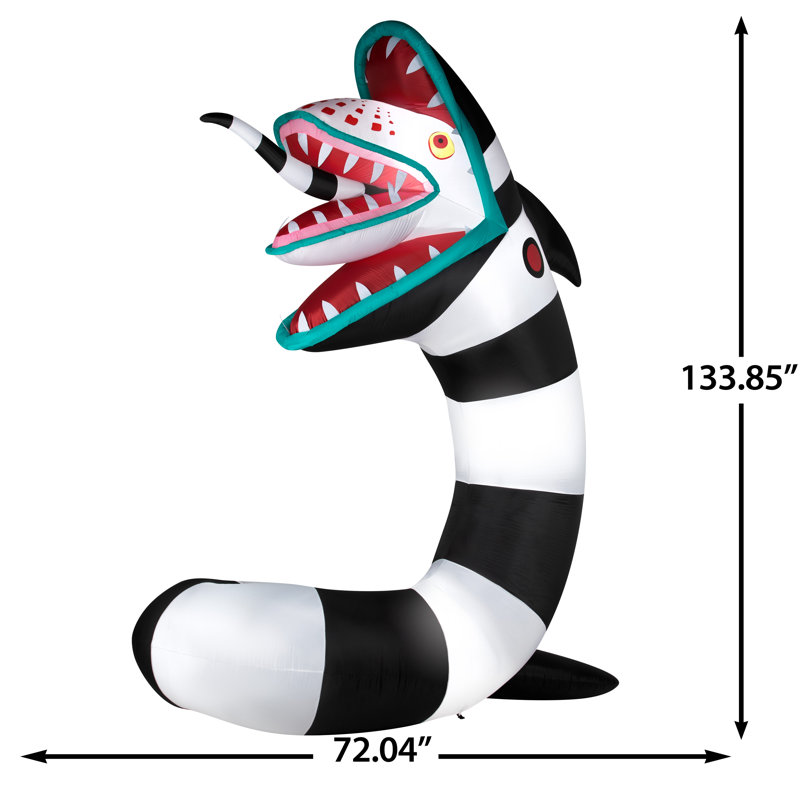 Airblown Sandworm Colossal WB, 72.0471" H x 63.7794" W x 63.7794" D