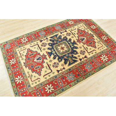 One-of-a-Kind 4'2'' X 6'3'' Wool Area Rug in Red