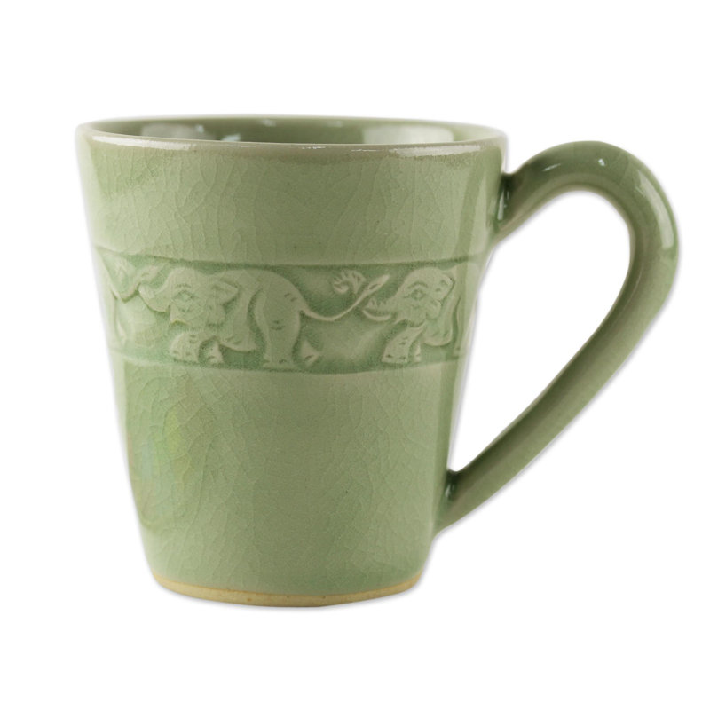 Tasse de céladon Elephant Babies