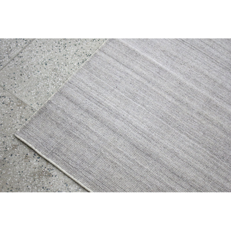Asahi Hand loomed Rug Silver, Rectangle 9' x 12'