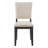 Dining Chairs Only, Modern Minimalist Dining Chairs Set Of 4, Kitchen Chair With Padded Seat, Wooden Upholstered Side Chair For Dining Room, Living Room, Kitchen, Antique Black & Beige-762838991