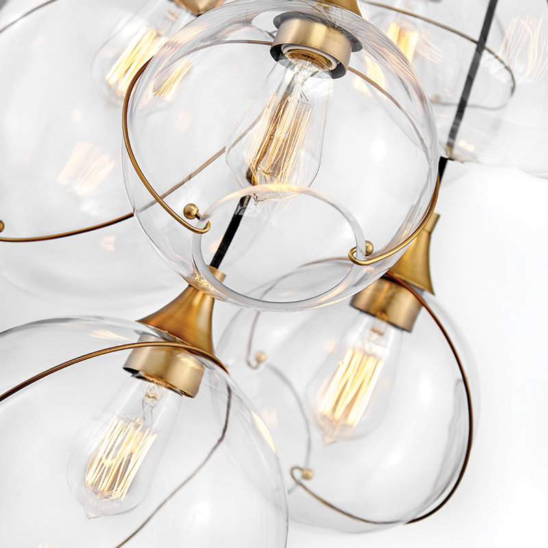 Skye 18 Light Pendant by Lisa McDennon, Clear