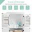 Armoire de rangement autoportante pour salle de bain avec tablettes réglables et 4 portes-427639874
