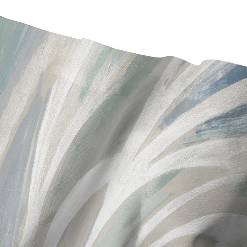 Ruggeri Abstract Shower Curtain, Soft Blue