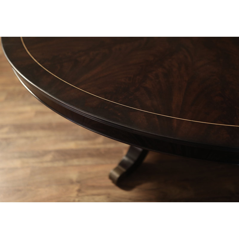 Round Mahogany Wood Dining Table