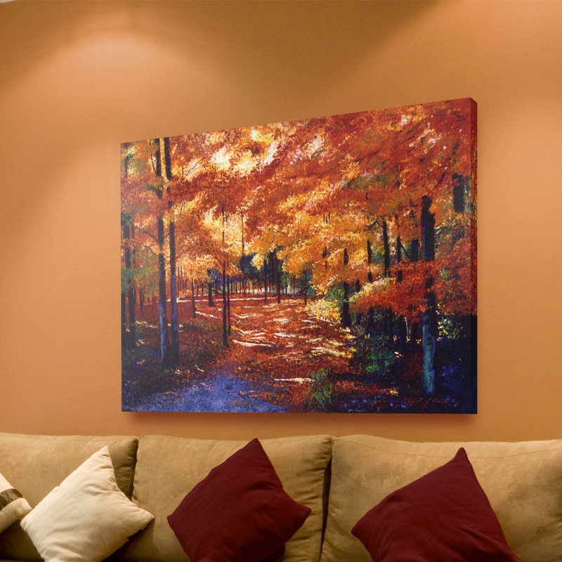 « magique forest », reproduction d’art sur toile, H 35 po x l 47 po x P 2 po