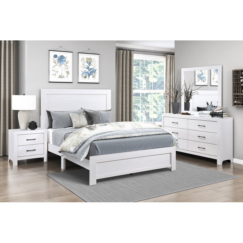 End Table Modern Nightstand Bed Side Table Night Bed Side Table, White