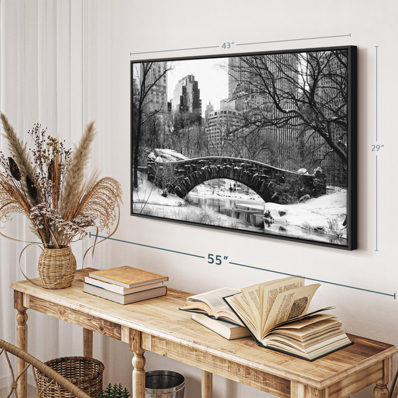 «Central Park BW Wall Art», H 29 po x l 43 po