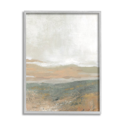 Ba-245-Framed " Neutral Desert Abstraction " by Carol Robinson