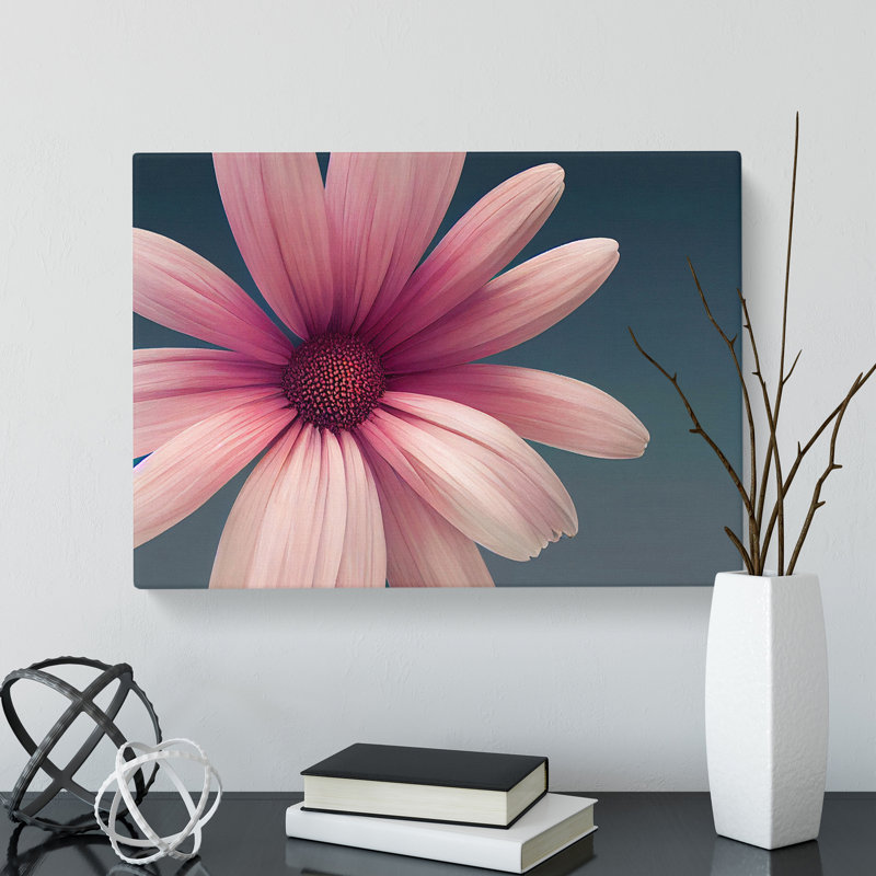 Cute Daisy Flower - Wrapped Canvas, 35cm H x 50cm W x 3cm D