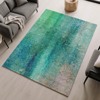 Premium Machine Washable Mayfield AMF2241 Abstract Rug