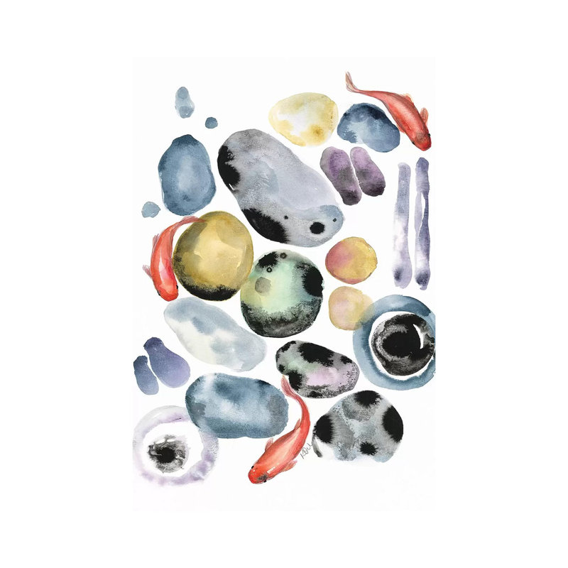 Koi II by Kirsten Dill - Wrapped Canvas Gallery-Wrapped Canvas Giclée, 66.04 cm H x 45.72 cm W