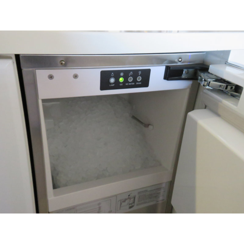 XO Appliance 85 Lb. Daily Production Nugget Clear Ice Built-In Ice Maker, Gravity Drain