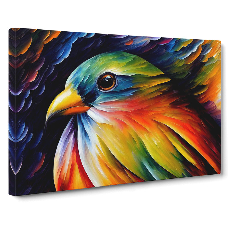 Bird Vol.2 Abstract - Wrapped Canvas, 35cm H x 50cm W x 3cm D
