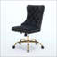 Chaise de bureau Furniture, fauteuil de bureau moderne capitonné en velours capitonné avec base en métal, chaise de bureau pivotante réglable-692856454-692856455-692856457