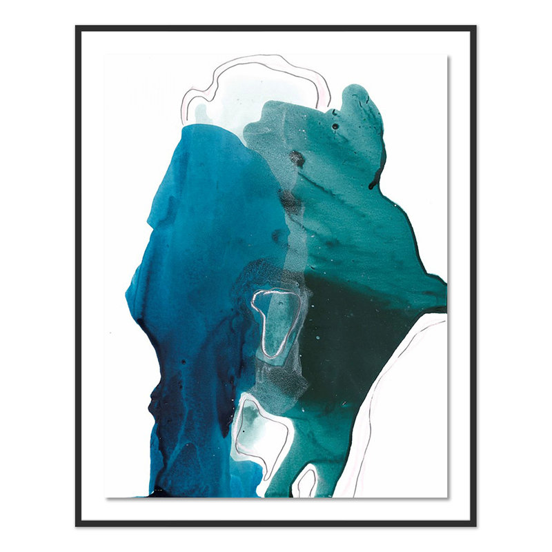 Faith Print by Kim Whiteside, 60" H x 48" W x 2.5" D, Black