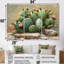 Shoshana - Ensemble de décoration murale cactus floral-107169212-107169216