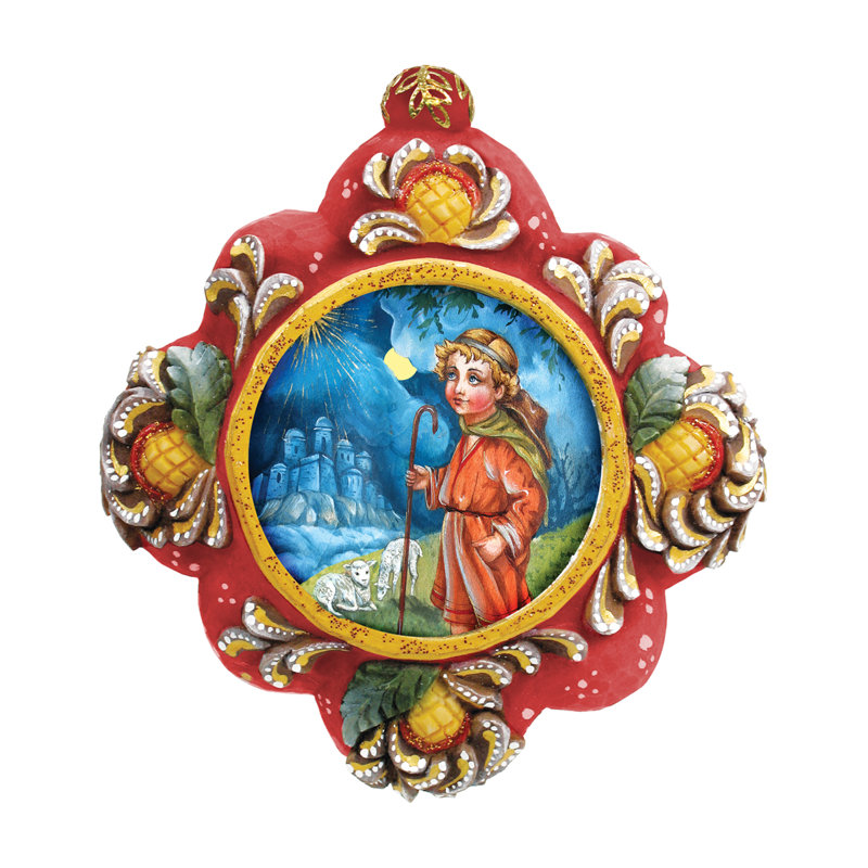 Treasured Memories 3'' Handmade Ceramic / Porcelain Holiday Shaped Ornament
