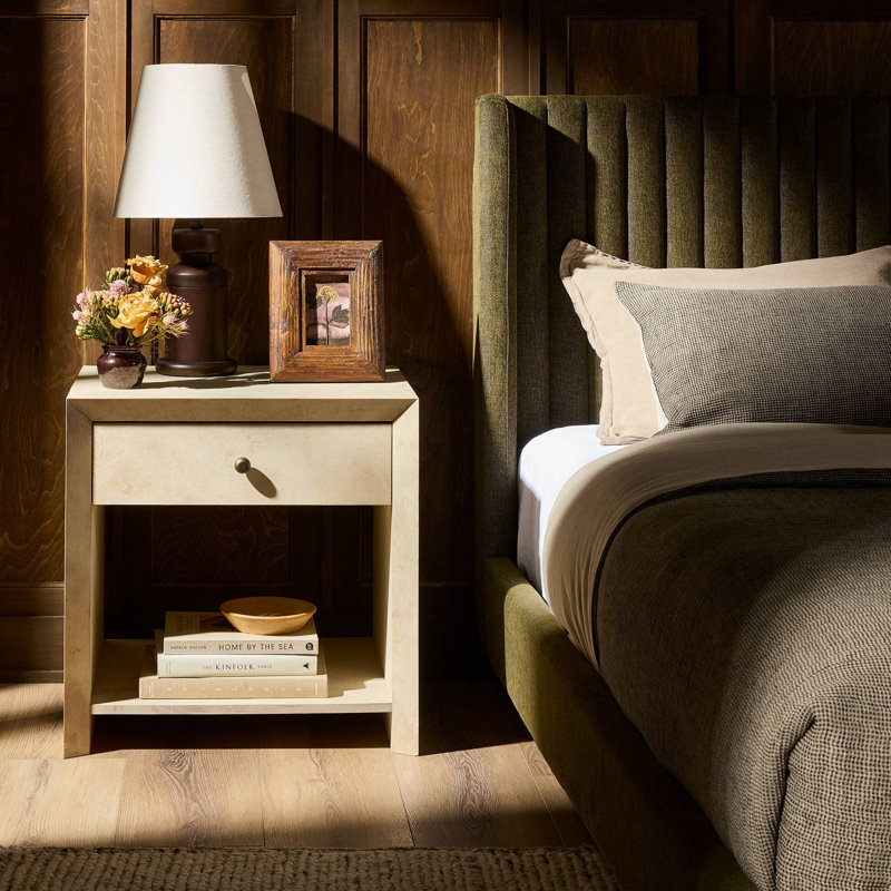 Dolly Nightstand-Light Natural Taupe Vellum
