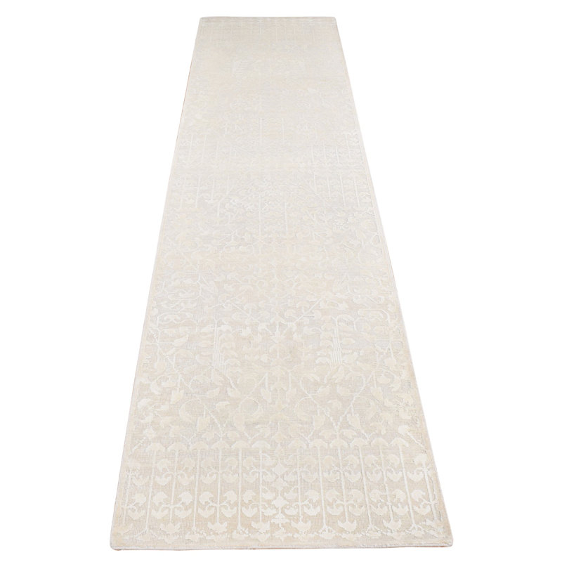 Tapis de couloir nouvel âge en soie 2 pi 6 po x 10 pi 1 po Jankey