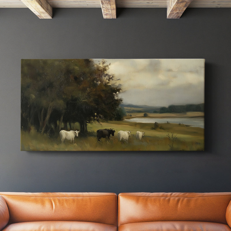 Série paysage - CVII - Toile tendue avec châssis - Prêt à accrocher, H 20 po x l 40 po