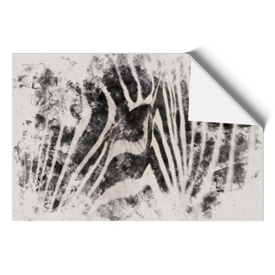 Zebra Watercolour - Frameless Print