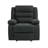 Ameiah Upholstered Dark Gray Chenille Manual Push Back Recliner Chair with Wingback-2142826887