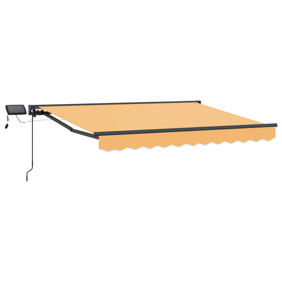 VidaXL 500cm W x 300cm D Polyester Cover Retractable Patio Awning