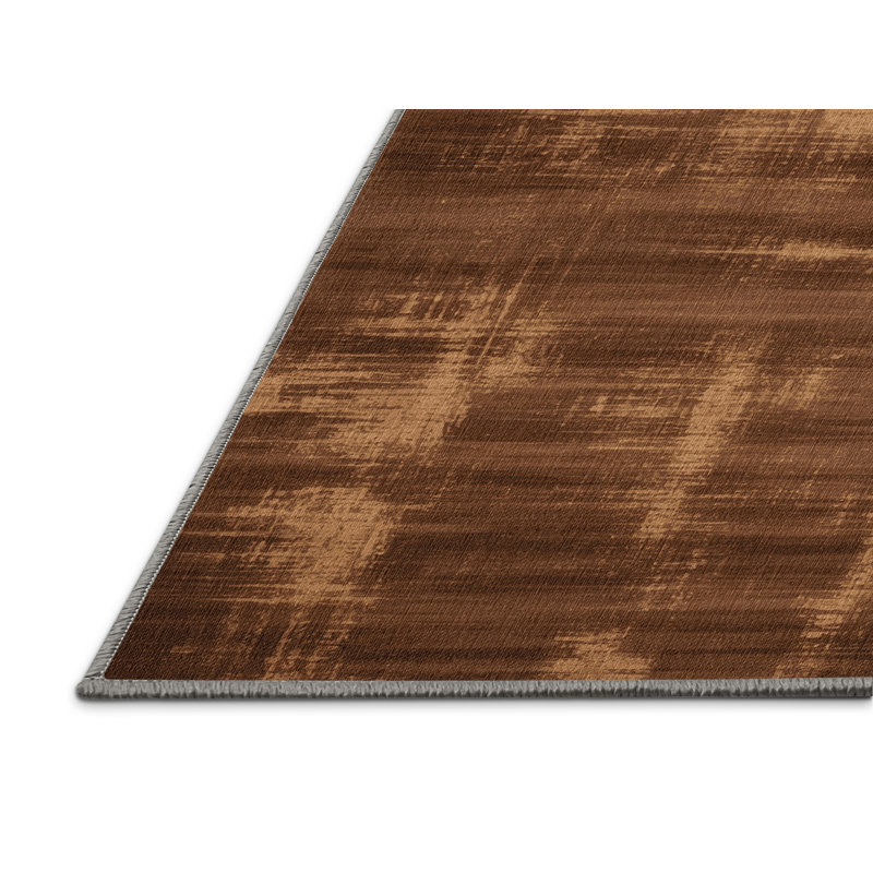Tapis abstrait lavable à la machine, Carré 4 pi