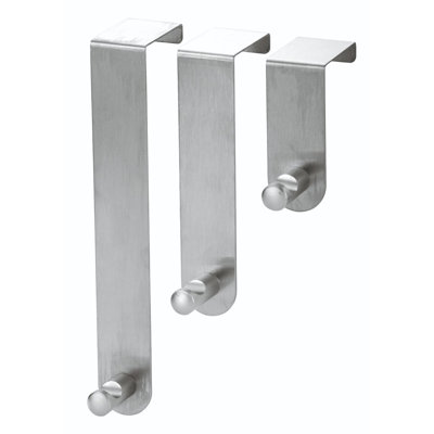 Stainless Steel Hanging 3 - Hook Coat Rack