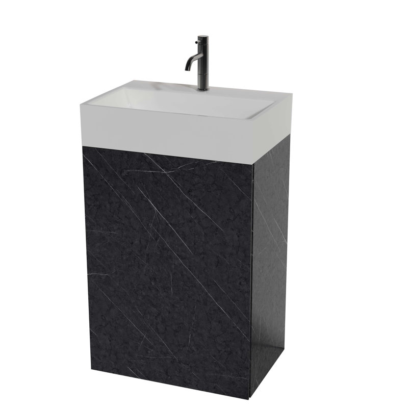 Meuble-lavabo autoportant exquis avec des matériaux de qualité et un design pratique