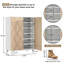 Armoire de rangement pour chaussures 24 paires avec tablettes réglables pour le vestibule-340142832