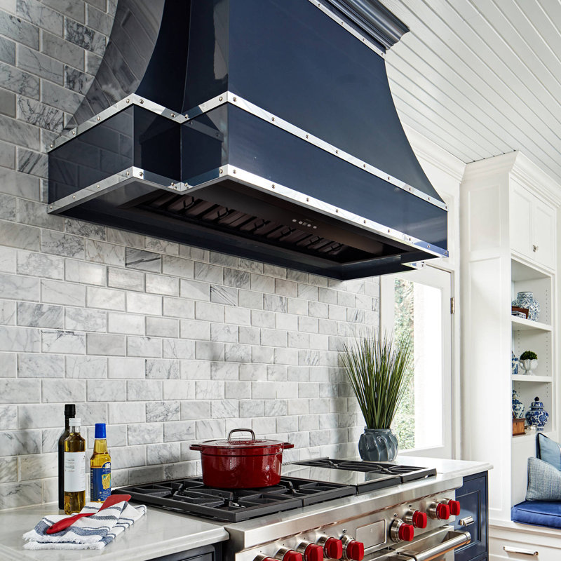 600 CFM 36 inch Range Hood Insert with Charcoal Filter and Light Included, Matte Black