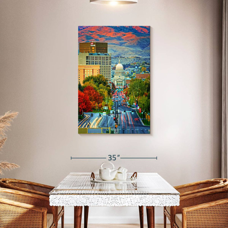 Aime Boise Autumn Sunset, 45" H x 30" W