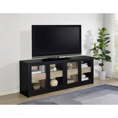 Black 79-Inch TV Stand