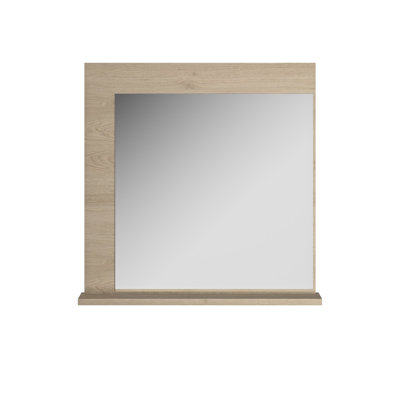 SantaBarbara Flat Mirror with Shelves