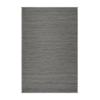 Machine Washable Solid Gray Area Rug