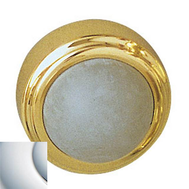 Polished Chrome Concave Wall Bumper with Rubber Tip
