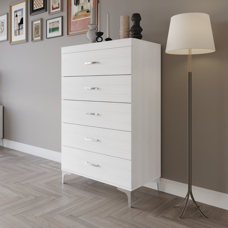 Commode 5 tiroirs Auday Anayeli