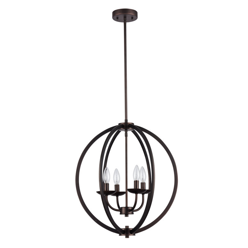 Holbeach 4 - Light Dimmable Globe Chandelier