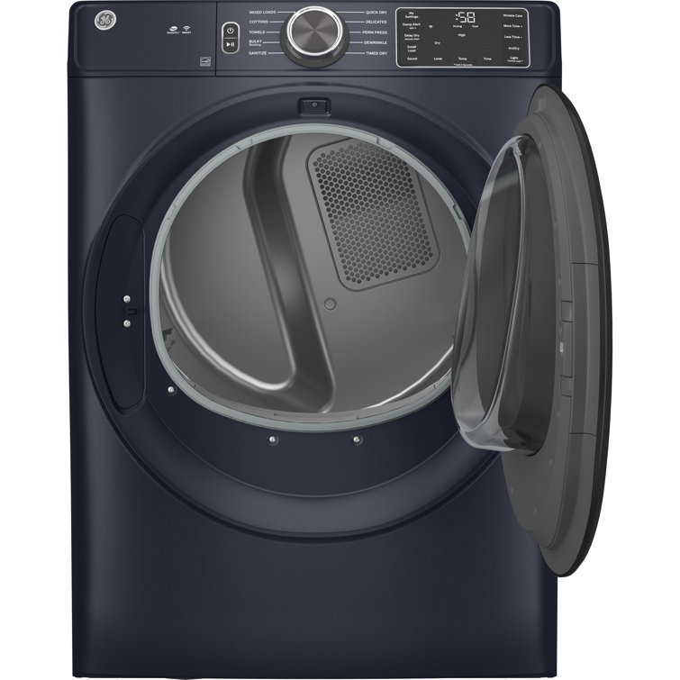 GE Appliances 7.8 Cubic Feet Cu. Ft. Smart Gas Stackable Dryer with Steam Dry