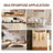 Addalin 55.1" Modern Adjustable Shelf Sideboard With Storage Cabinets-399836262