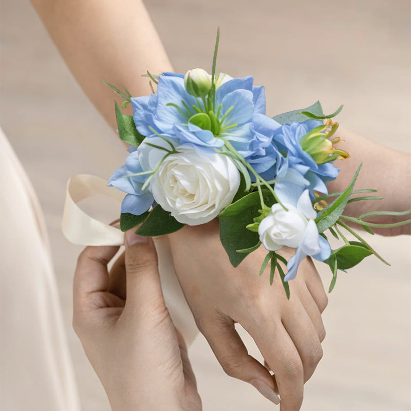 2 pièces fleurs de mariage, fleurs artificielles