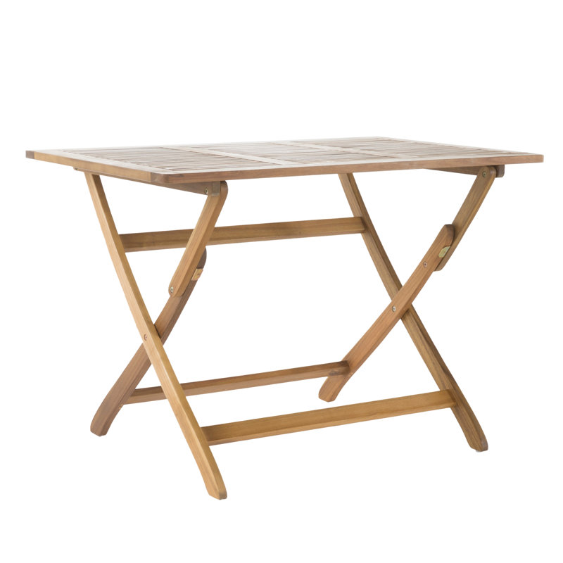 43.5'' Foldable Table For Patio Garden, Brown