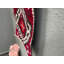 Tapis rouge à motif géométrique 19,3 x 38,6 pouces