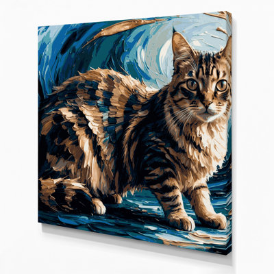 Art mural sur toile chats gris Skookum