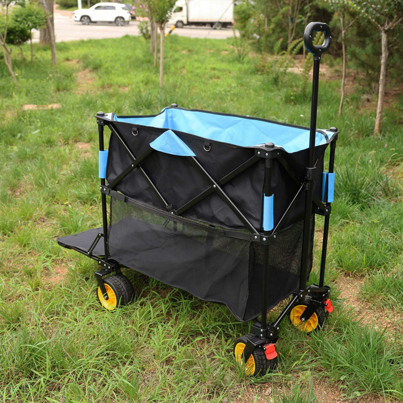 Chariot pliant de grande capacité avec chariot extensible