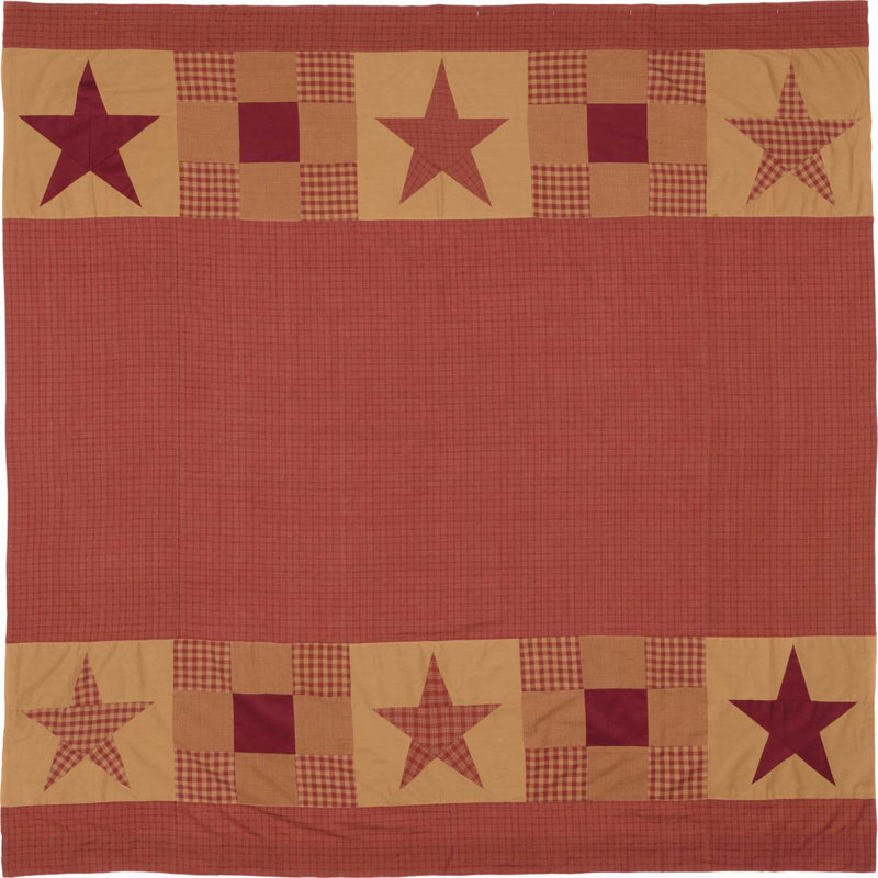 Ninepatch Star Cotton Shower Curtain
