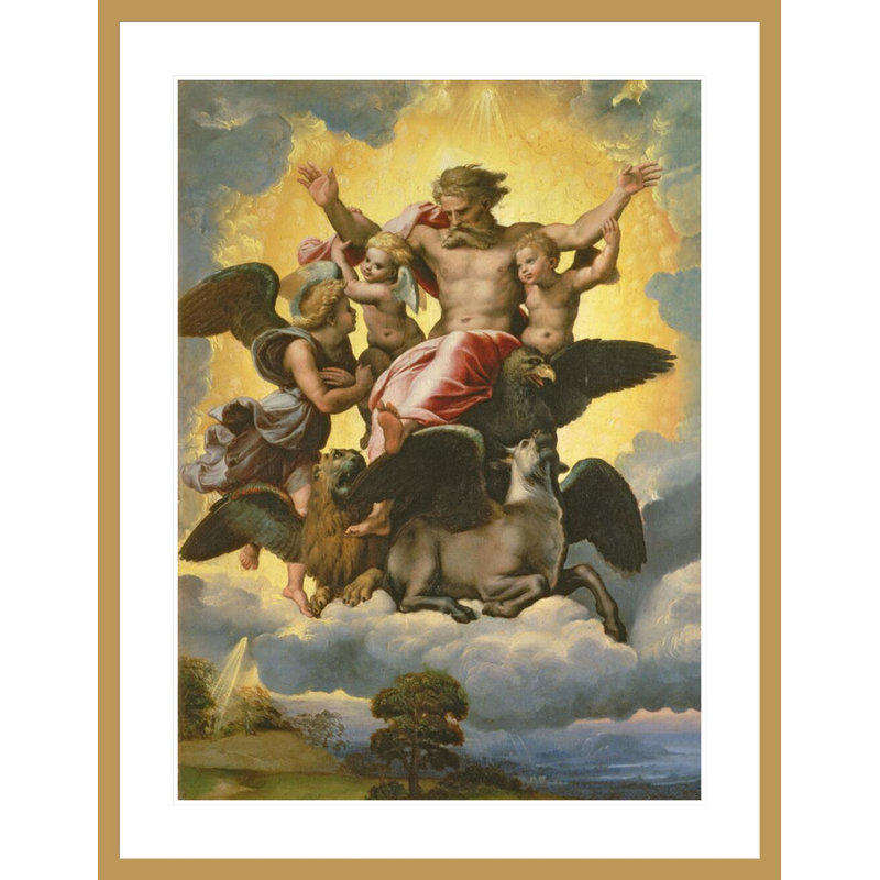 «Vision of Ezekiel» par Raphael, impression giclée sur cadre, H 41,5 po x l 32,19 po