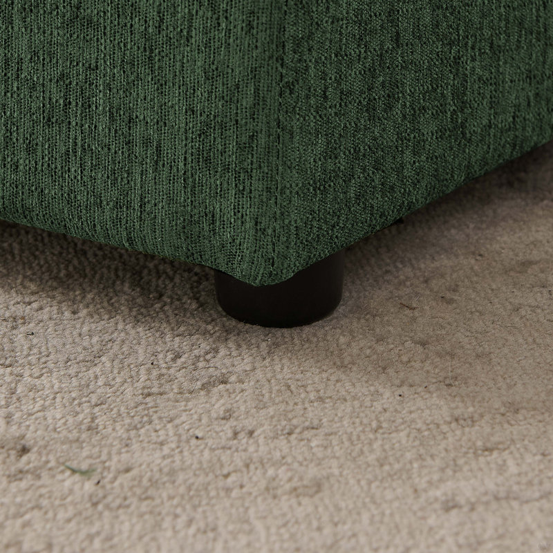 Canapé surdimensionné pour chiens de taille moyenne / grande - dossier moderne à vagues irrégulières, accoudoir simple, tissu en lin respirant de qualité supérieure, coussin moelleux et pieds en plastique bas